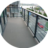 clean and empty balcony