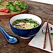 Ceramic noodle bowl set - Blue whale