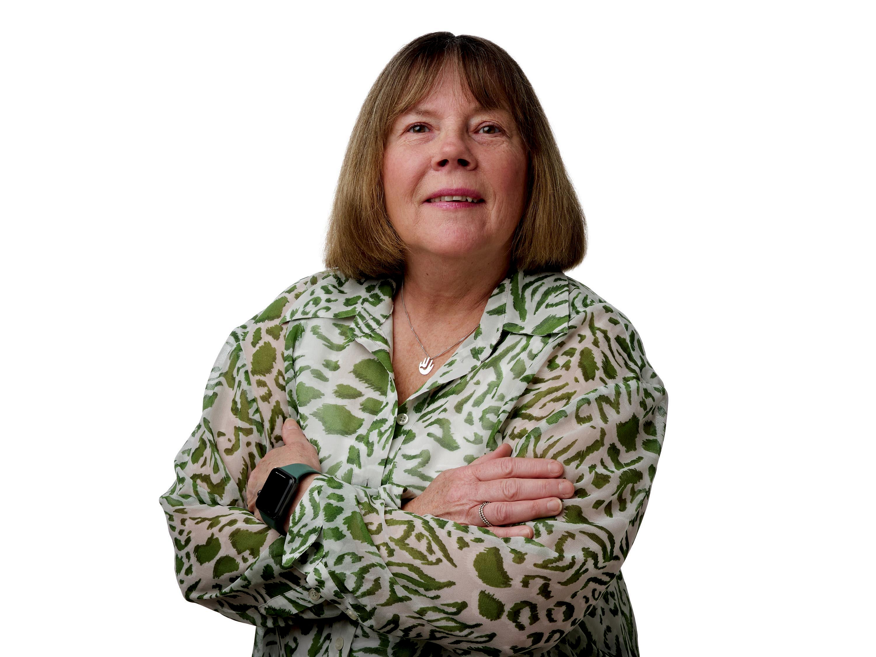 White female smiling