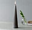 Tall cone candle - Light grey