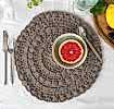 Crochet placemat - Grey