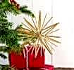 Straw star decoration (15cm)