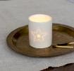 Glossy ceramic tealight holder - Star