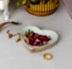 Wooden heart-shaped trinket dish - Love