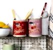 Medium storage tins (set of 2) - Cherry