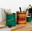 Medium storage tins (set of 2) - Vintage coffee