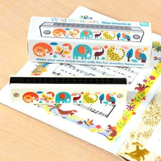 Wild Wonders Wooden Harmonica