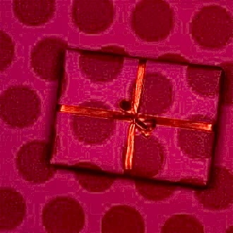  Wrapping Paper (5 Sheets) - Red Spot On Pink