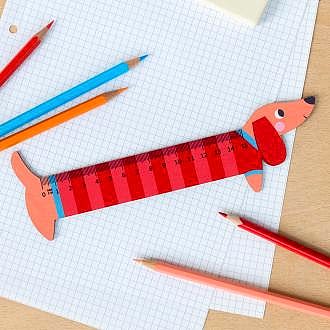 Wooden Ruler - Sausage Dog