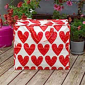 Jumbo Storage Bag - Hearts