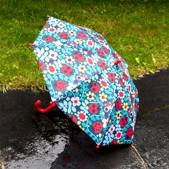Children's push-up umbrella - Ladybird