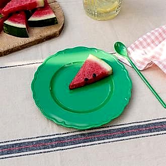 Melamine plate (20cm) - Bright green