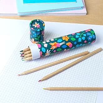 Long tube of colouring pencils - Fairies in the Garden