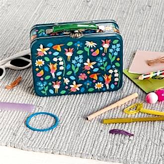 Tin case - Fairies in the Garden