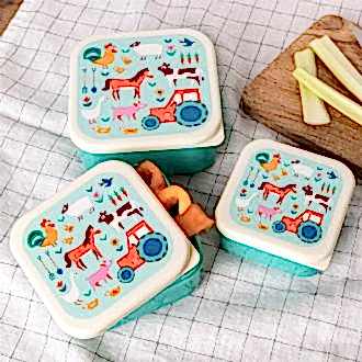 Snack boxes (set of 3) - Farmyard