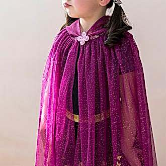 Children's glitter cape - Dark pink