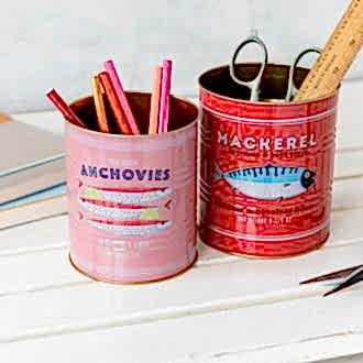 Fish Storage Tins (set Of 2)