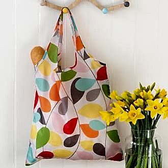 Vintage Ivy Recycled Foldaway Shopper Bag