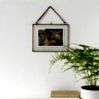 Landscape Hanging Brass Frame 20x15cm