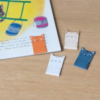 Magnetic Cat Bookmarks (set Of 4)