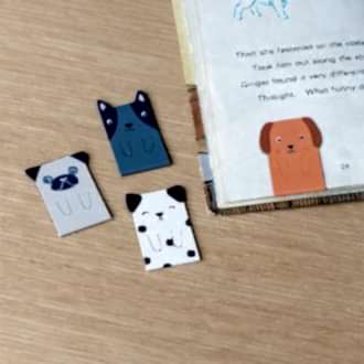 Magnetic Dog Bookmarks (set Of 4)