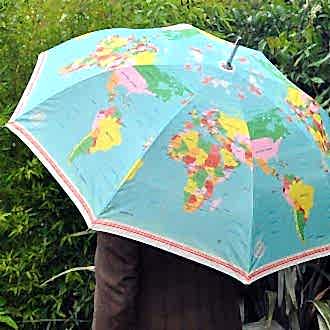 World Map Umbrella