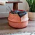 Large Coral Seagrass Basket