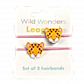 Wild Wonders Leopard Hair Bands (set Of 2)