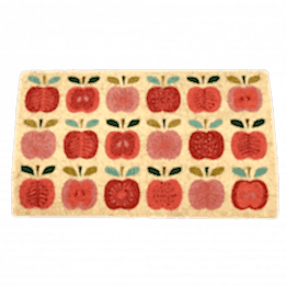 vintage apple design doormat surface