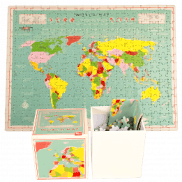 World map 300 pieces jigsaw puzzle