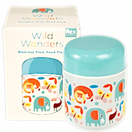 Wild Wonders stainless steel food flask with box