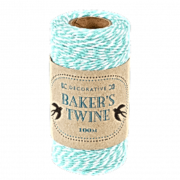 Teal And White Baker's Twine