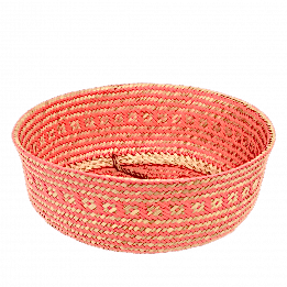 Large Coral Seagrass Basket