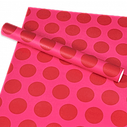  Wrapping Paper (5 Sheets) - Red Spot On Pink