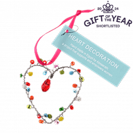 Multi-Beaded Heart Decoration (5 X 5 Cm)