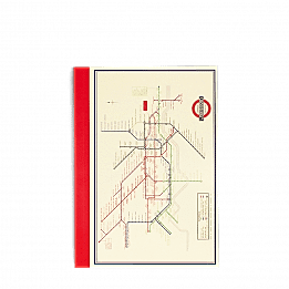 A6 Notebook - Tfl Heritage Tube Map
