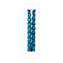 Twisted candles (pack of 2) - Dark blue