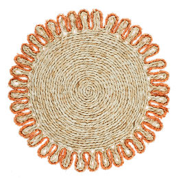 Corn husk placemat - Orange