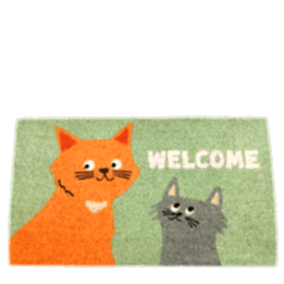 nine lives design doormat surface
