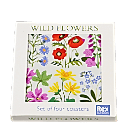 Wild Flowers coasters (set of 4) in box