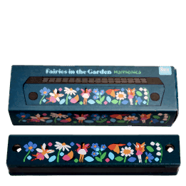 Fairies in the Garden Wooden Harmonica