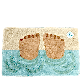 Bathing Feet Tufted Cotton Bath Mat