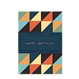 Geometric Birthday Card