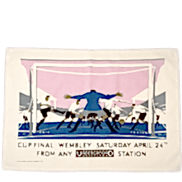 Cotton tea towel - TfL Vintage Poster "Cup Final"