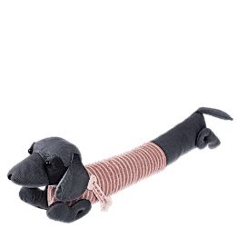 Sausage Dog Draught Excluder - Pink Jumper