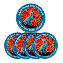 Metal Coasters - Cerveza Española (set Of 4)