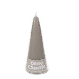 Small cone candle - Light Grey