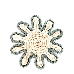 Corn husk coaster - Grey