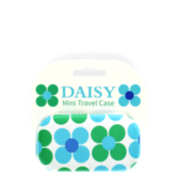 Mini travel case - Blue and green Daisy