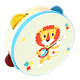 Children's tambourine - Animal Band